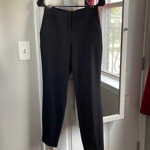 Express pin-striped columnist pants.